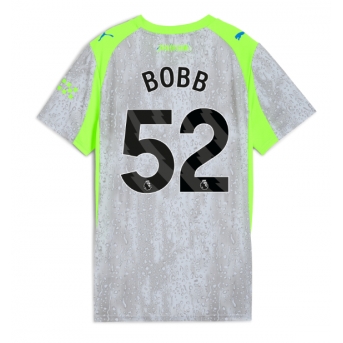Billige Fotballdrakt Manchester City Oscar Bobb #52 Replika Tredjedrakt Dame 2025-26 Kortermet